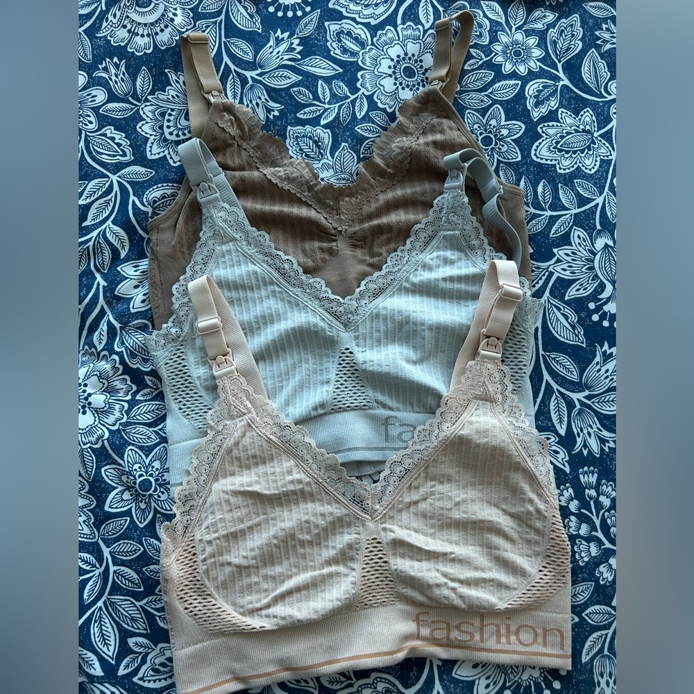 New 3 nursing bras